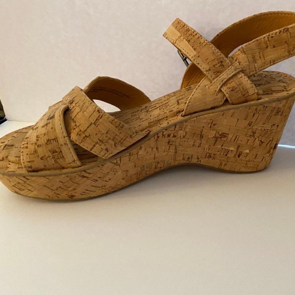 Kork-ease Cork Denica Natural Nude Wedges Women’s Size 9 / 40.5